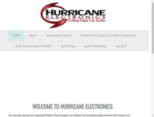 Tablet Screenshot of hurricaneelectronics.net